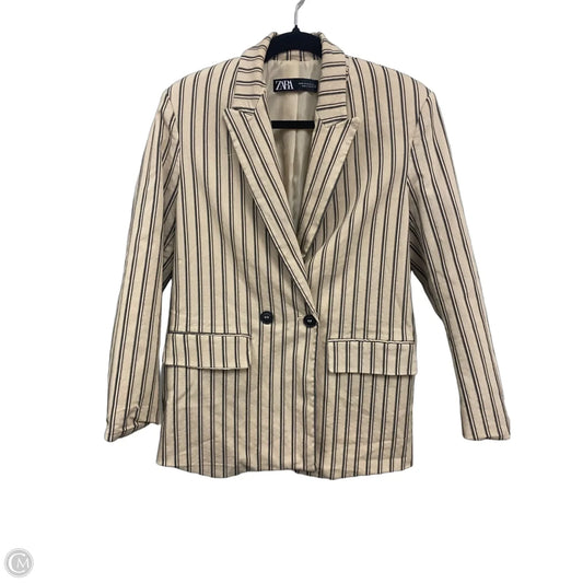 Blazer By Zara In Grey & Tan, Size: Xs