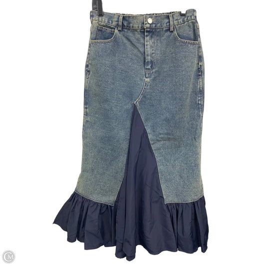 Skirt Maxi By Clothes Mentor In Blue Denim, Size: M