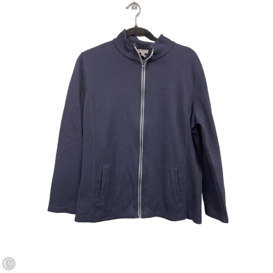 Athletic Jacket By Talbots In Navy, Size: 1x