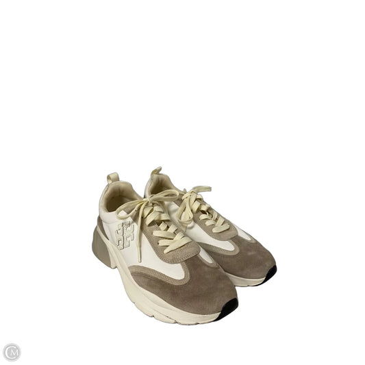 Shoes Designer By Tory Burch In Tan & White, Size: 11