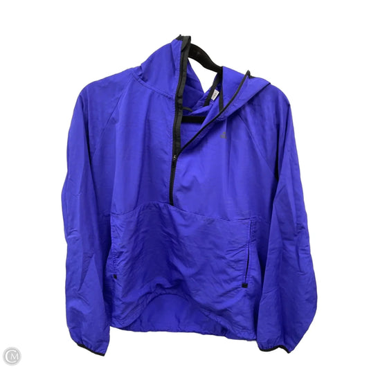 Athletic Jacket By Adidas In Blue, Size: L
