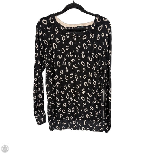 Sweater By Torrid In Black & Tan, Size: 2x