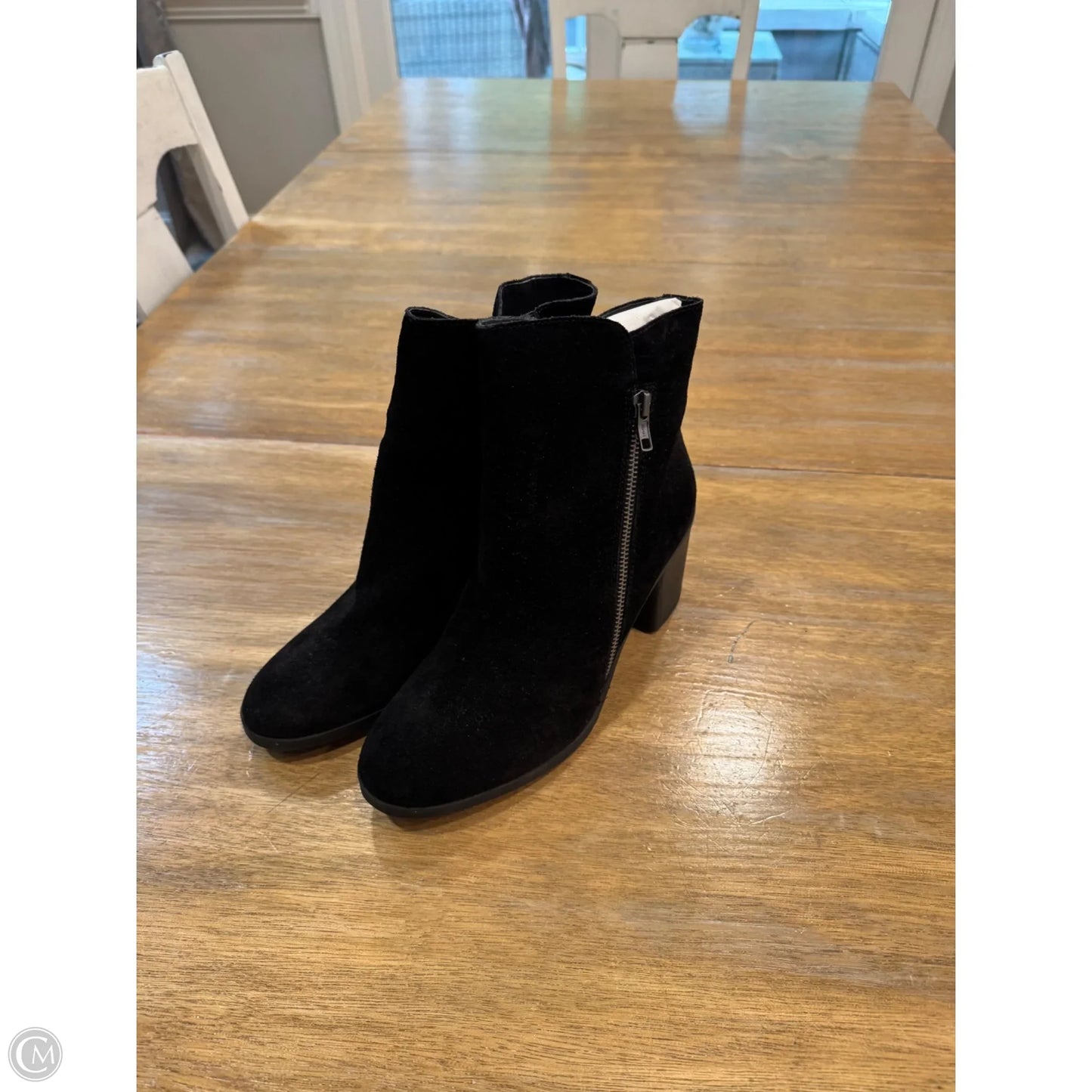 Boots Ankle Heels By Crown Vintage In Black, Size: 9