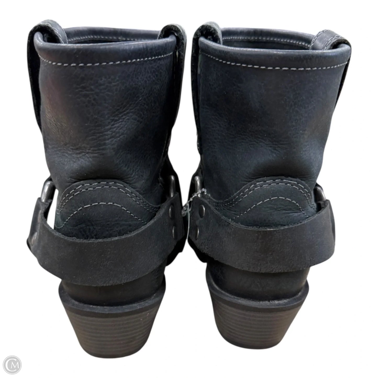 Boots Ankle Heels By Justin In Black, Size: 9