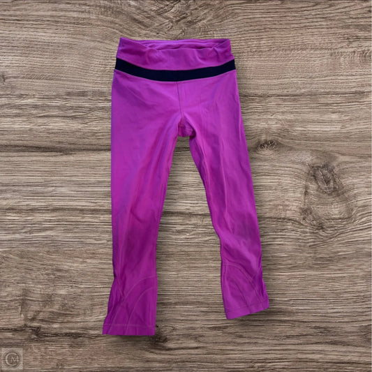 Athletic Leggings Capris By Lululemon In Purple, Size: 2