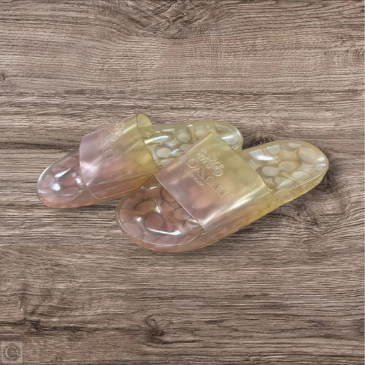 Sandals Designer By Coach In Pink, Size: 7.5