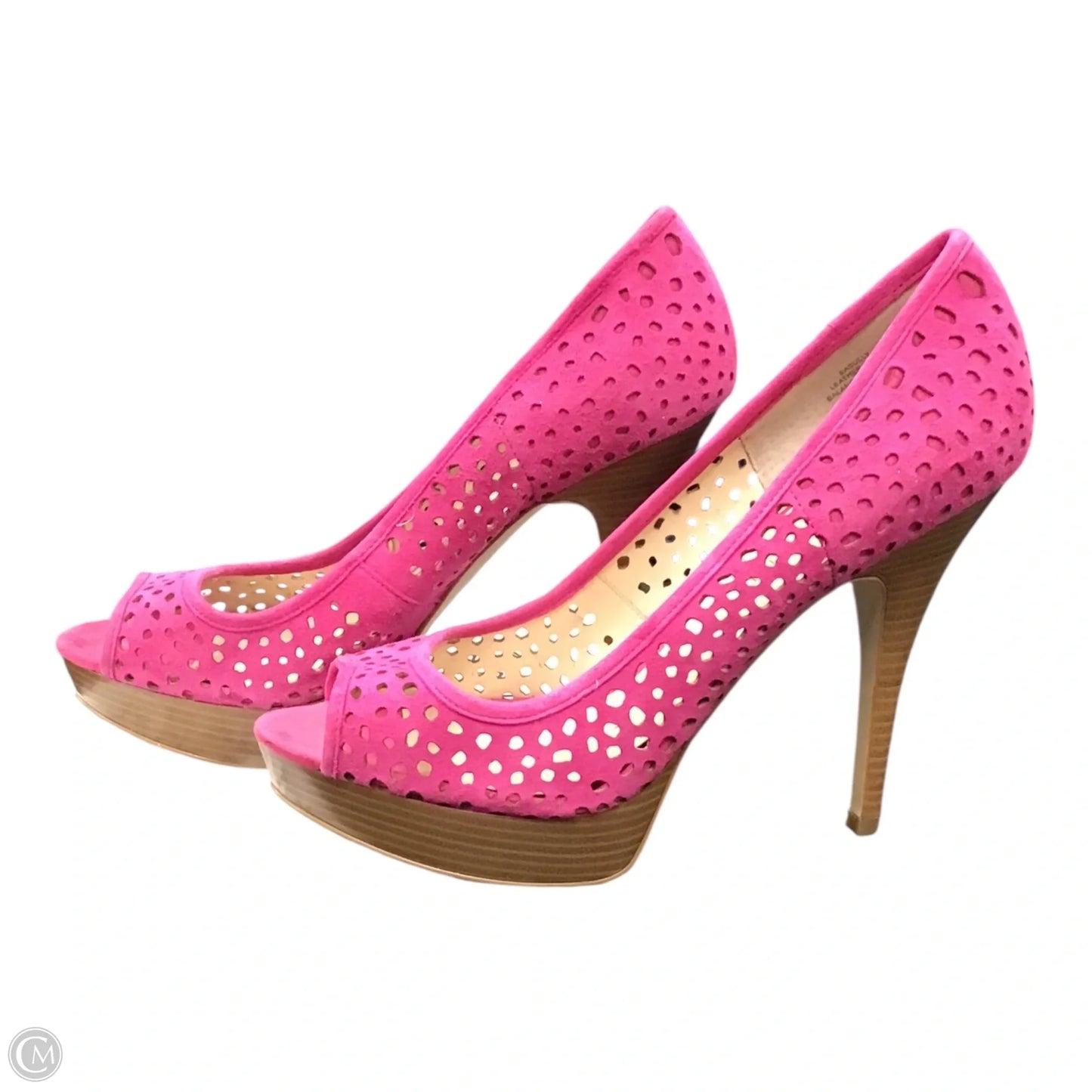 Sandals Heels Stiletto By Enzo Angiolini In Pink, Size: 9.5
