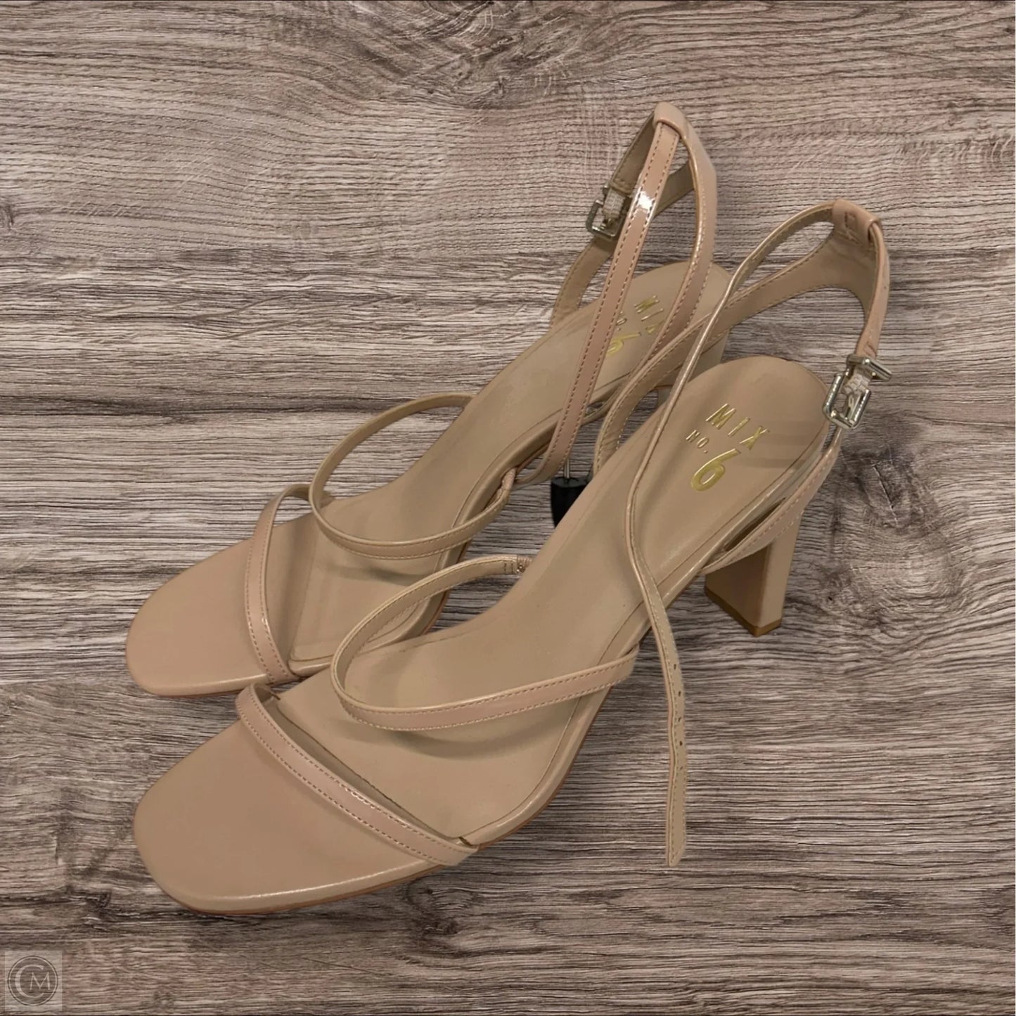 Sandals Heels Block By Mix No 6 In Brown, Size: 11