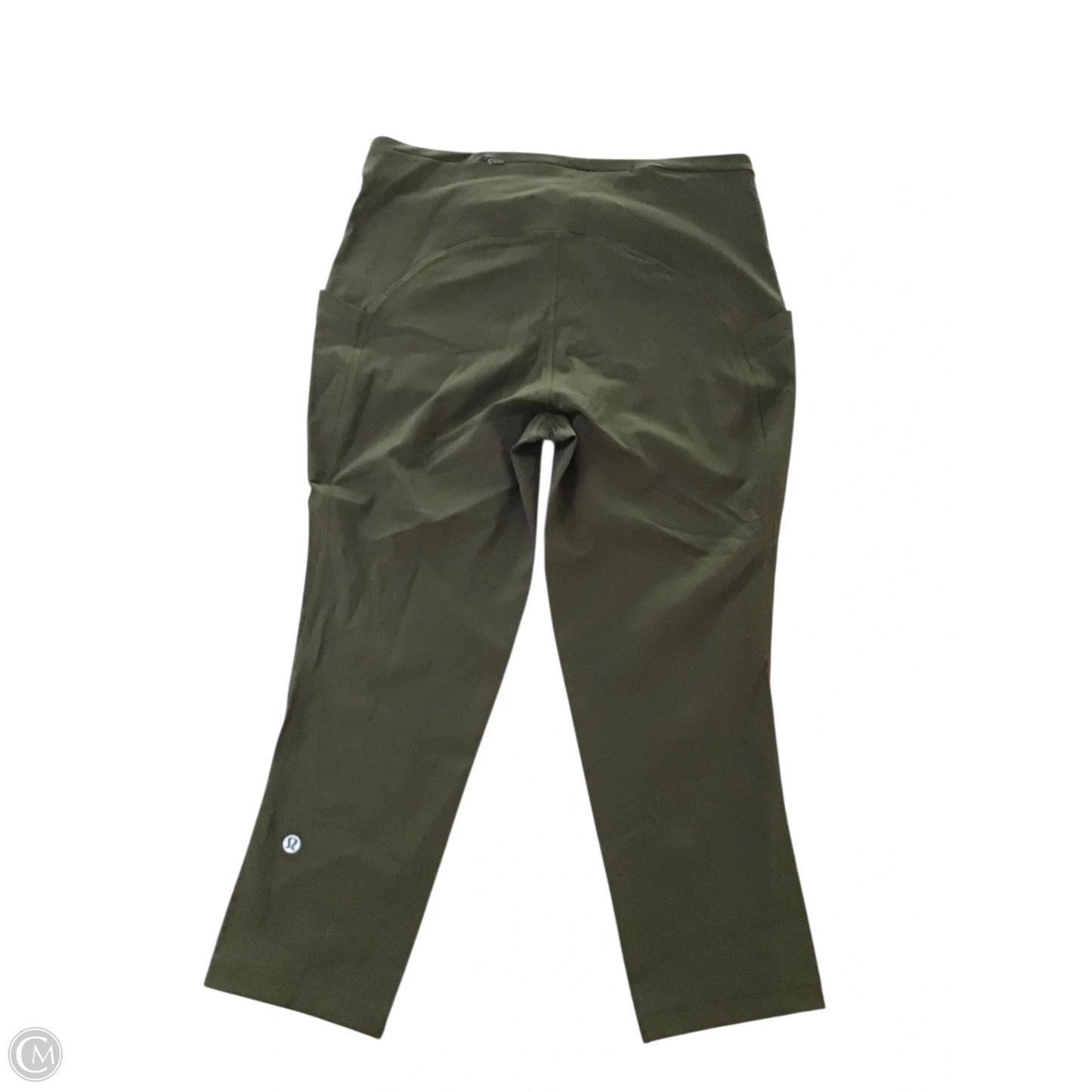 Athletic Leggings Capris By Lululemon In Green, Size: 10