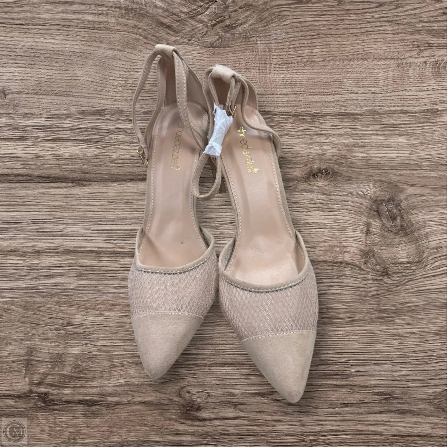 Sandals Heels Stiletto By Shoedazzle In Tan, Size: 10