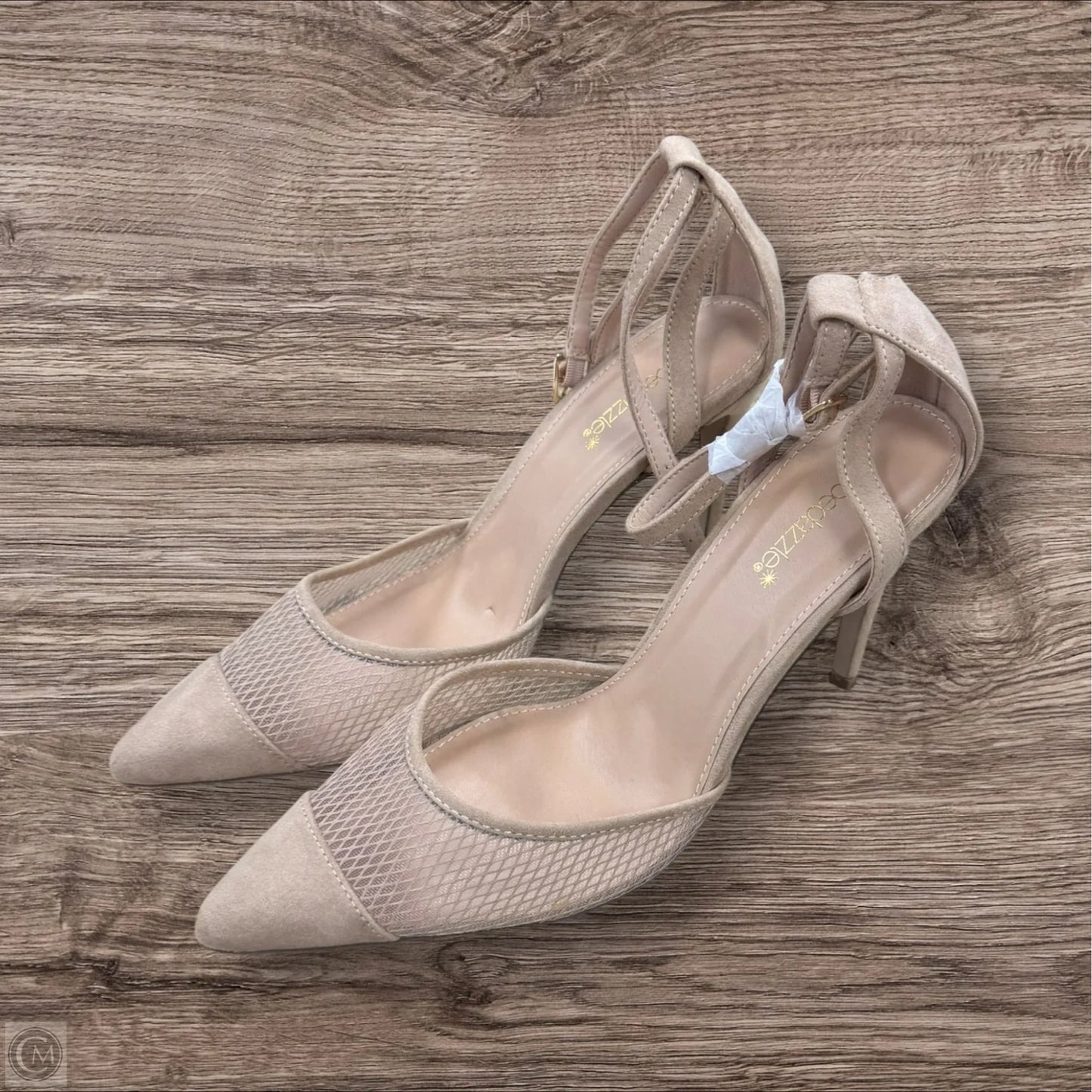 Sandals Heels Stiletto By Shoedazzle In Tan, Size: 10