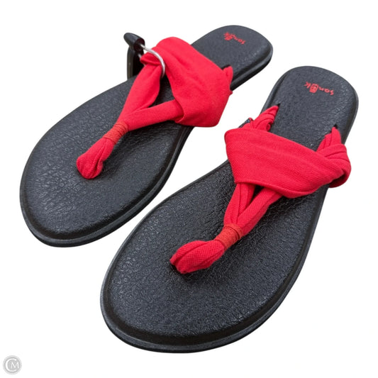 Sandals Flip Flops By Sanuk In Pink, Size: 10
