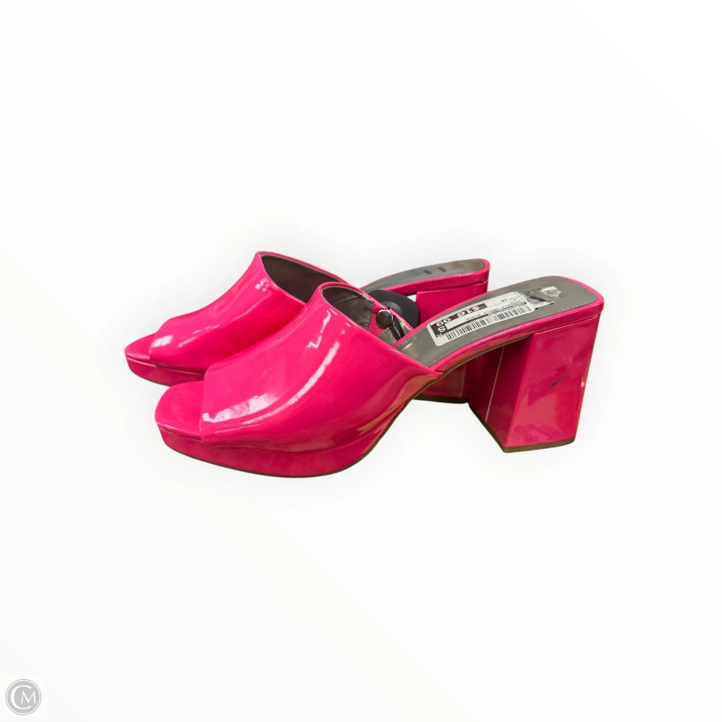 Sandals Heels Block By Worthington In Pink, Size: 10