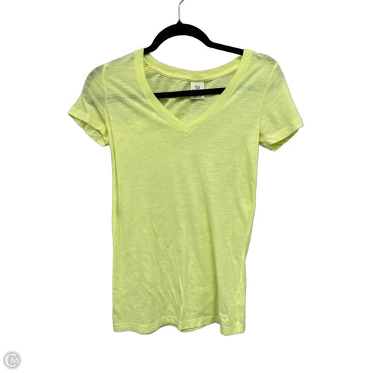 Top Short Sleeve By Pink In Yellow, Size: Xs