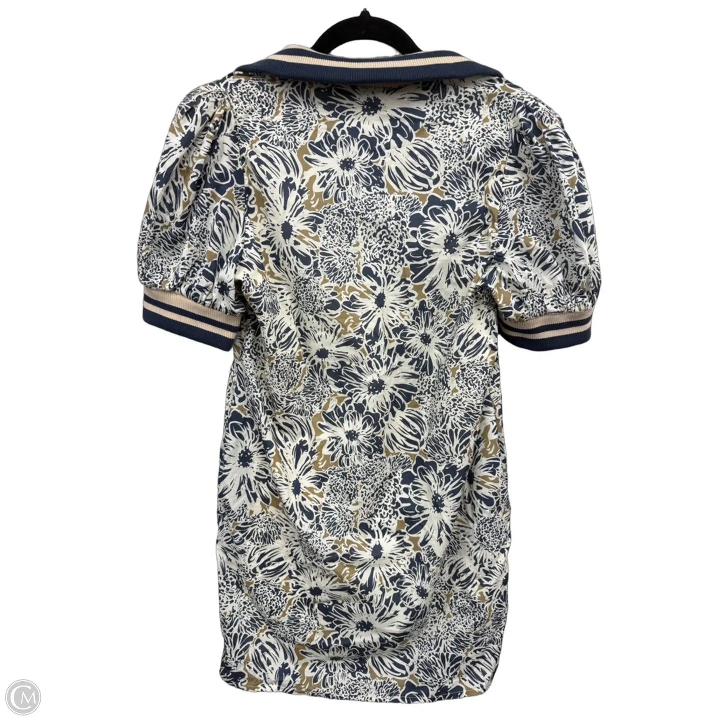 Dress Casual Short By Entro In Blue & Cream, Size: S