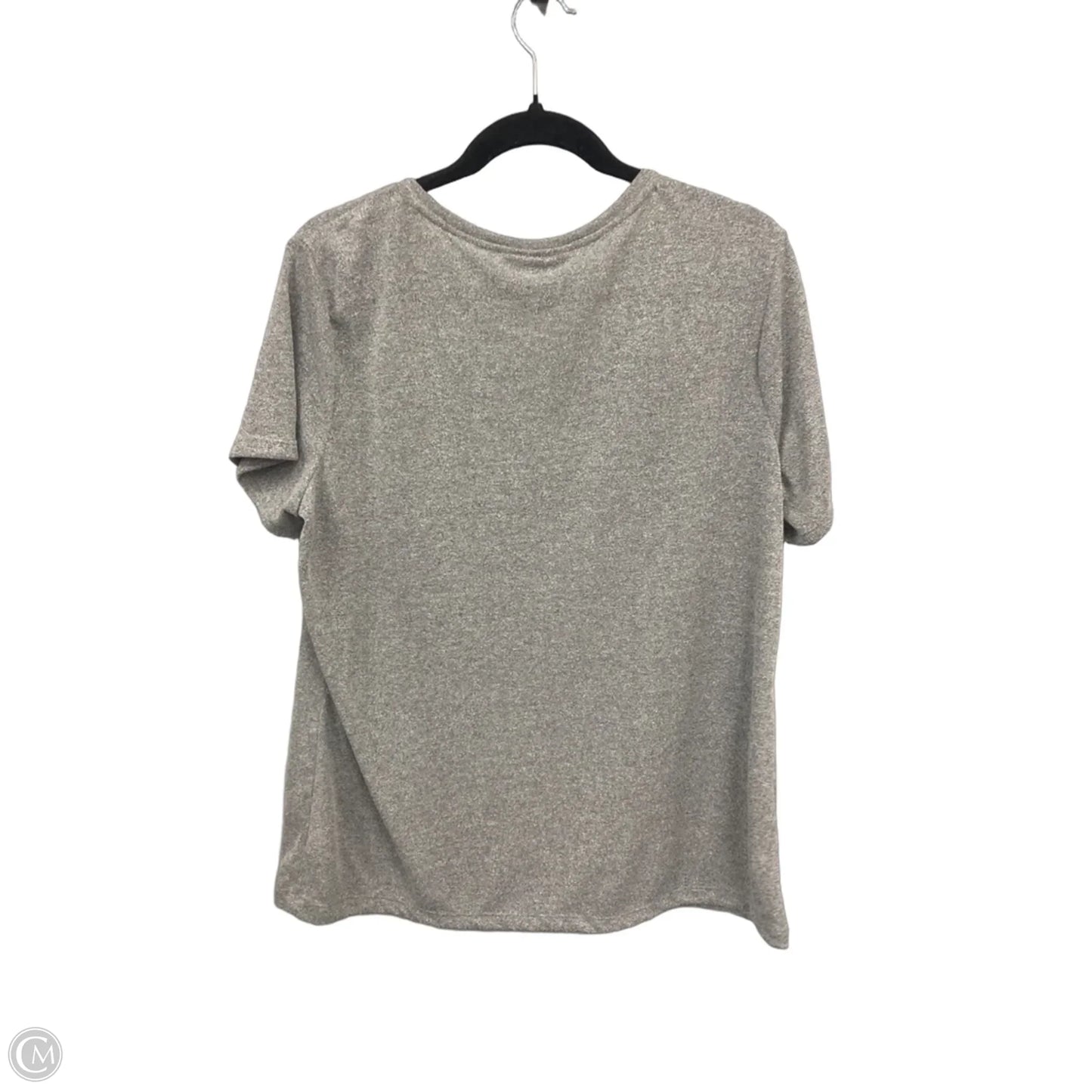 Top Short Sleeve By Apt 9 In Grey, Size: Xl