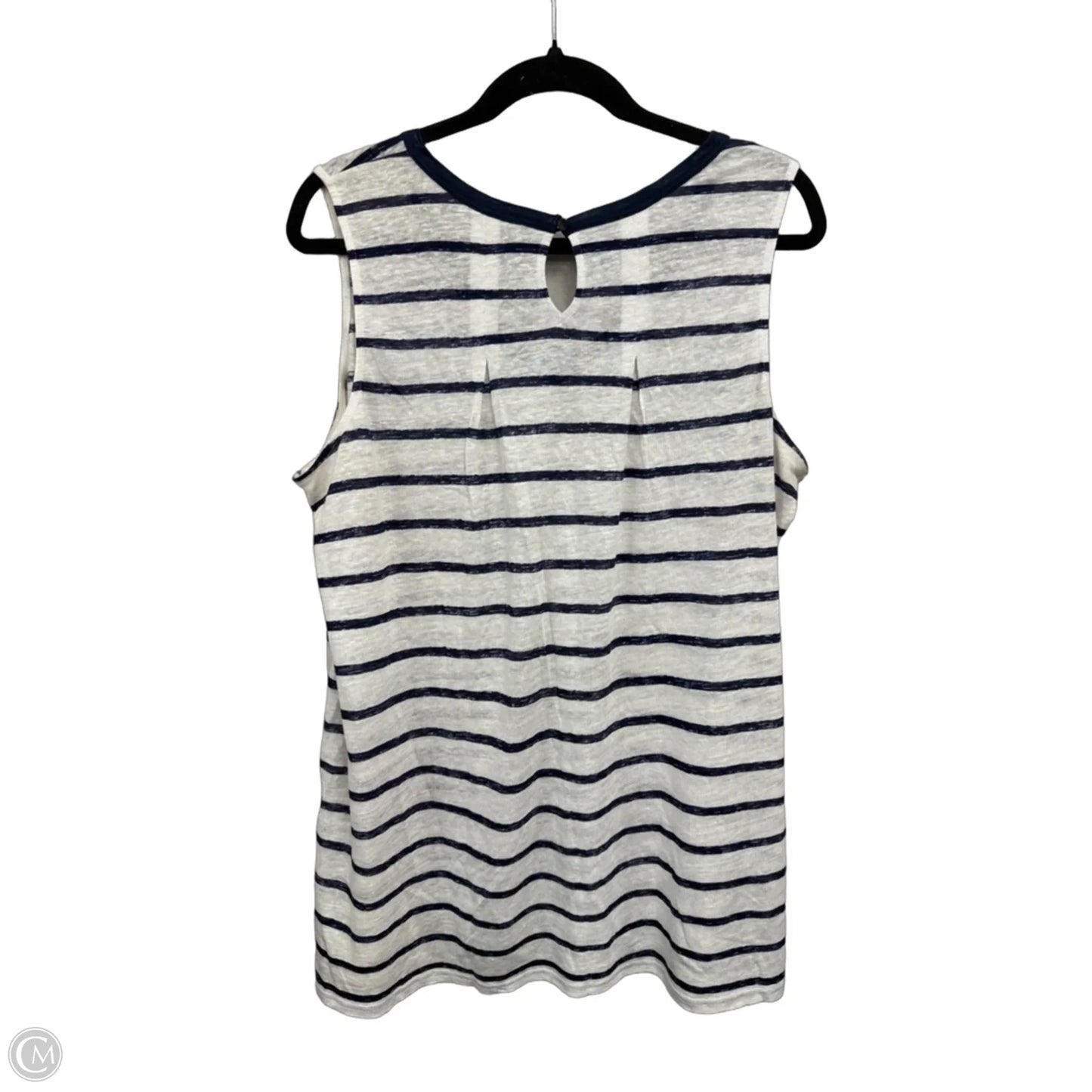 Top Sleeveless By Tommy Bahama In Striped Pattern, Size: L