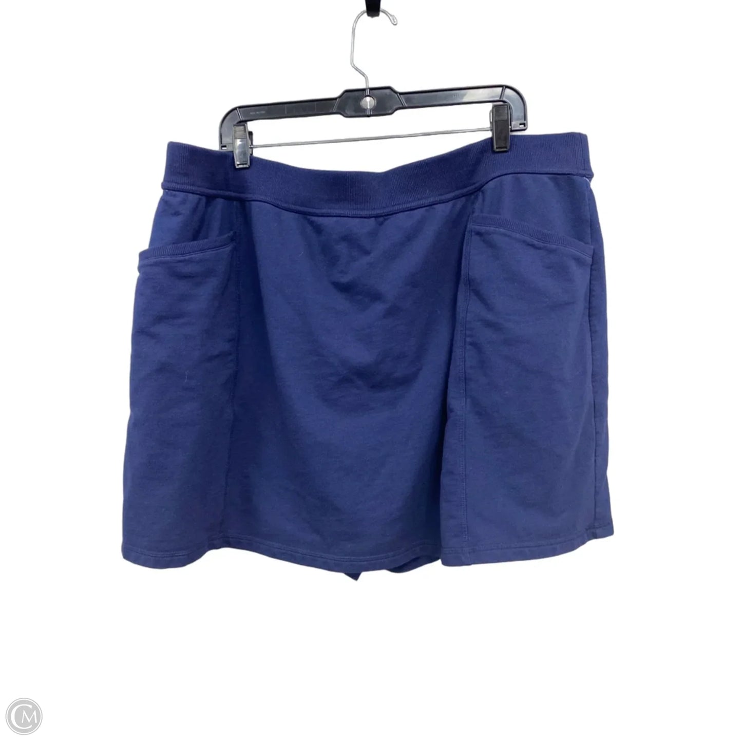 Skort By Kim Rogers In Navy, Size: 3x