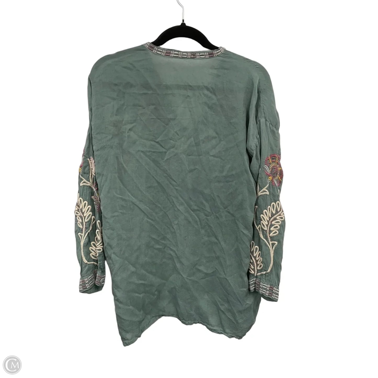 Top Long Sleeve By Johnny Was In Green, Size: S