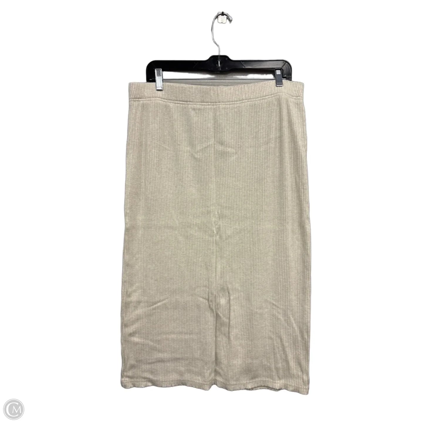 Skirt Midi By Time And Tru In Cream, Size: L
