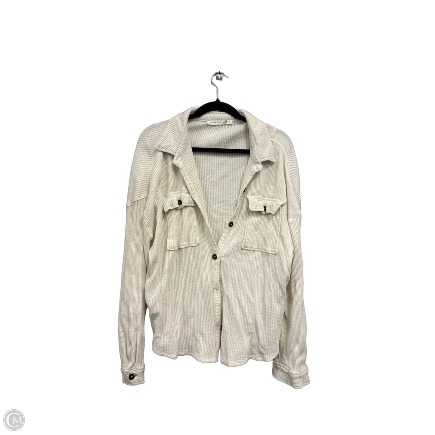 Top Long Sleeve By Altard State In Cream, Size: L