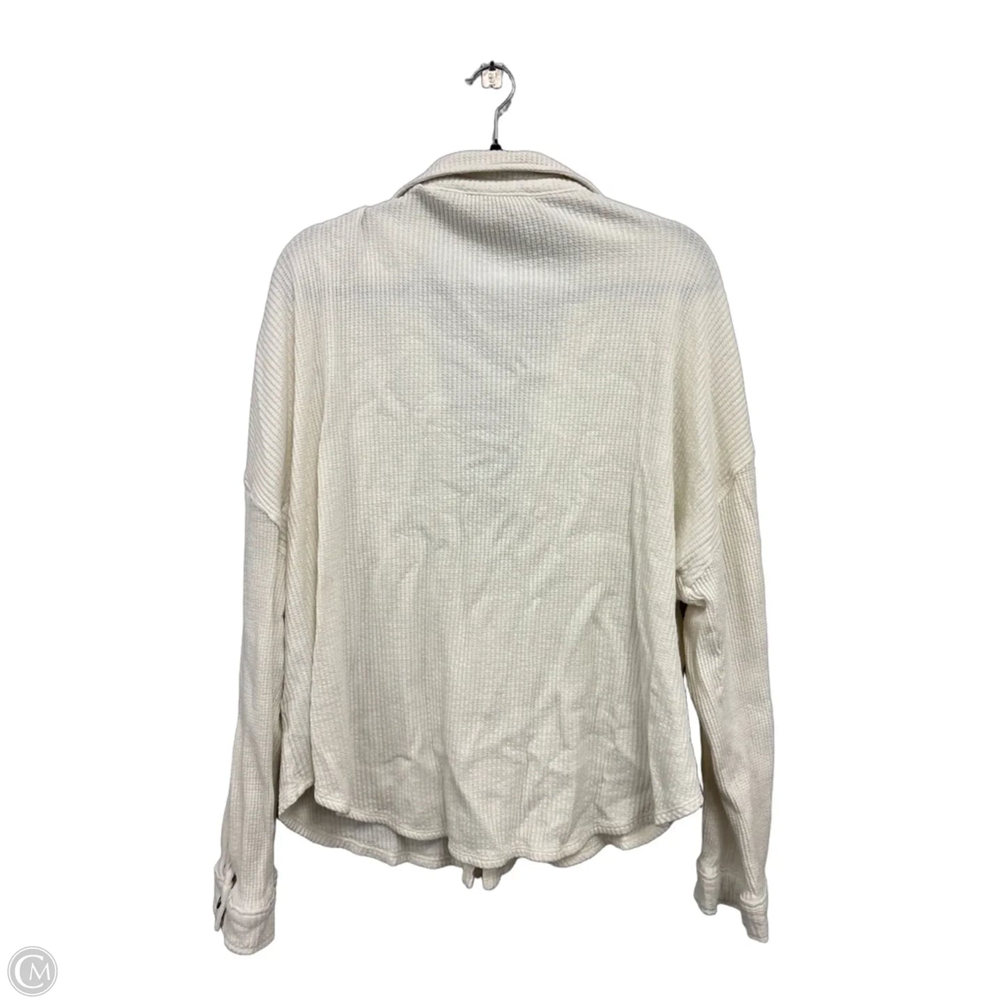 Top Long Sleeve By Altard State In Cream, Size: L