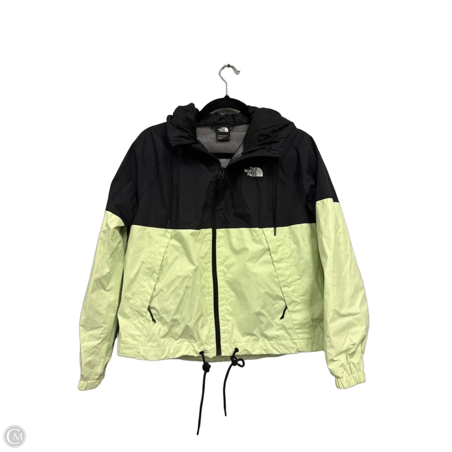 Jacket Windbreaker By The North Face In Black & Green, Size: M