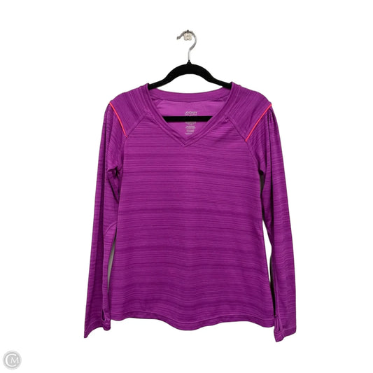 Athletic Top Long Sleeve Crewneck By Jockey In Purple, Size: M