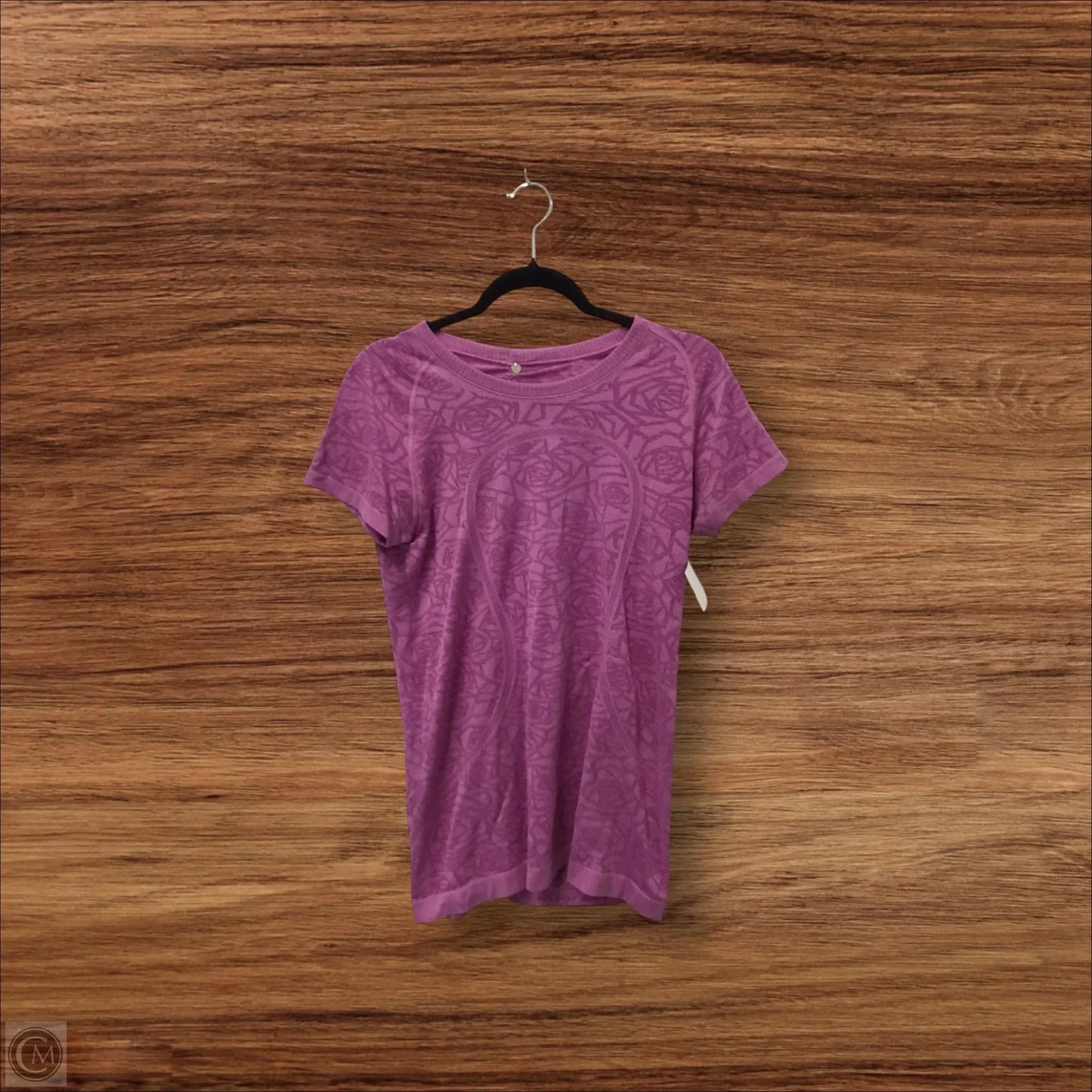 Athletic Top Short Sleeve By Lululemon In Purple, Size: 10