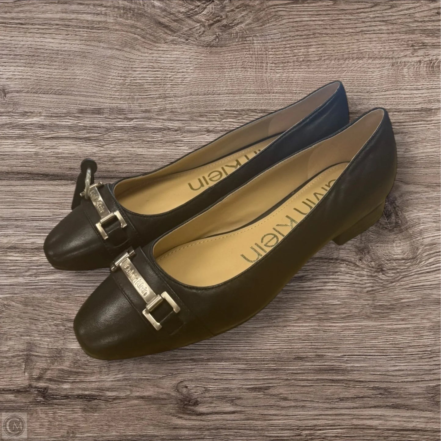 Shoes Flats By Calvin Klein In Black, Size: 7.5