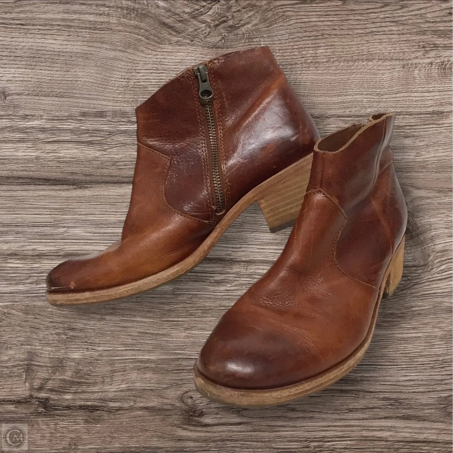 Boots Ankle Heels By Kork Ease In Brown, Size: 8