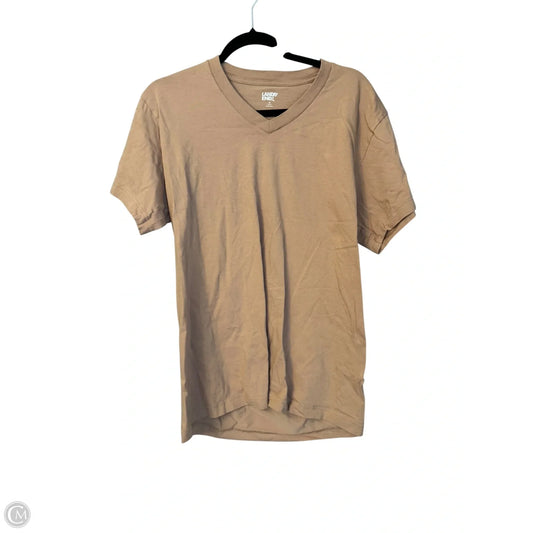 Top Short Sleeve Basic By Lands End In Tan, Size: M