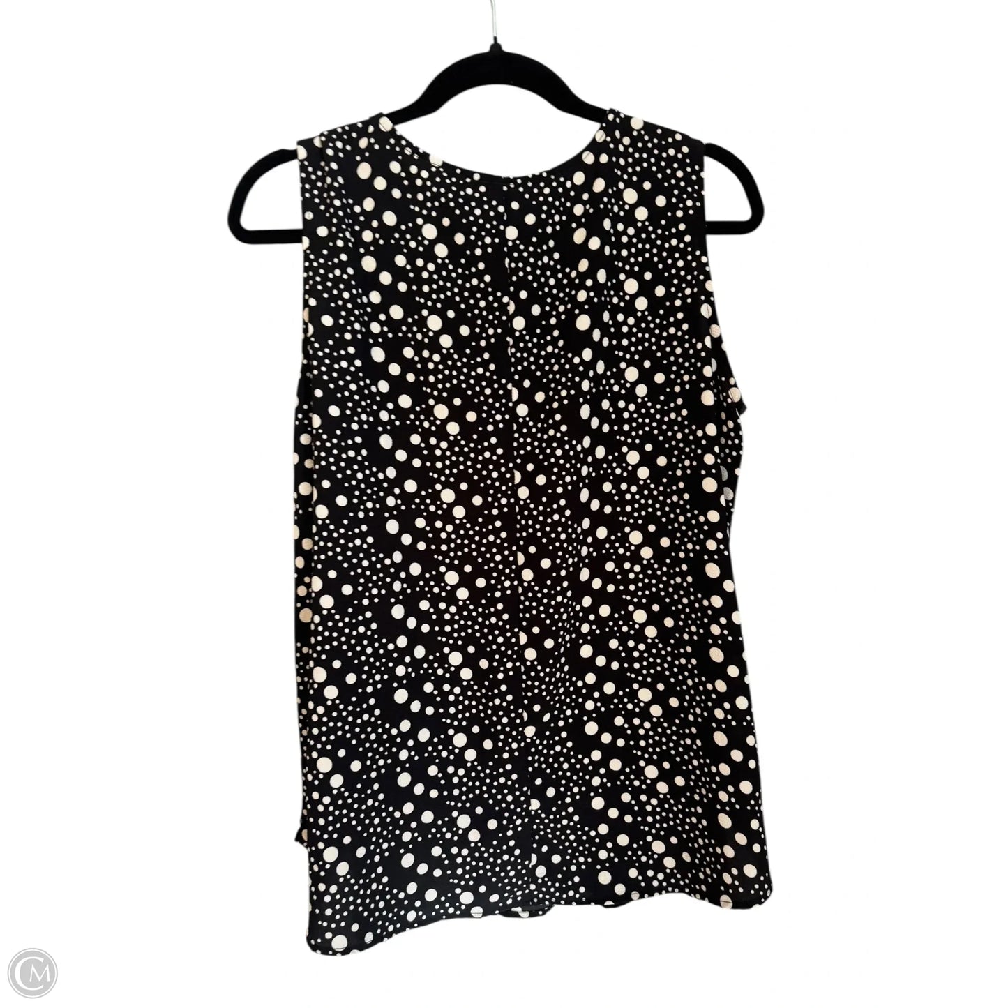 Blouse Sleeveless By Clothes Mentor In Polkadot Pattern, Size: L