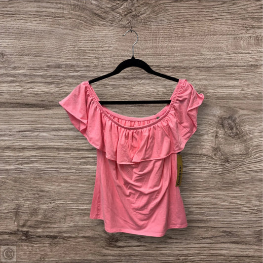 Top Short Sleeve Designer By Lilly Pulitzer In Pink, Size: M