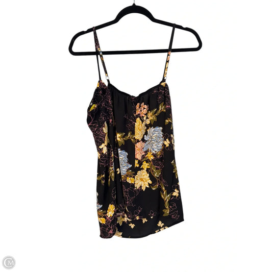 Blouse Sleeveless By Daytrip In Black & Yellow, Size: Xl