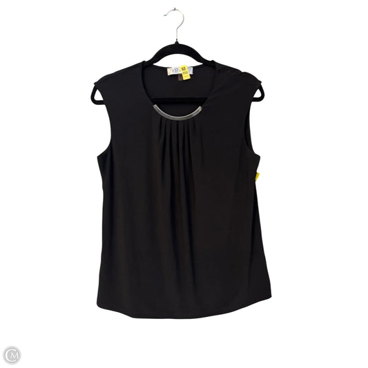 Top Sleeveless By Kasper In Black, Size: M
