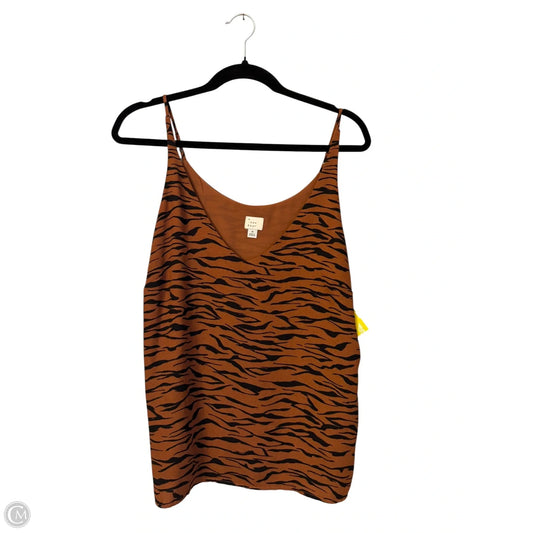 Blouse Sleeveless By A New Day In Animal Print, Size: M