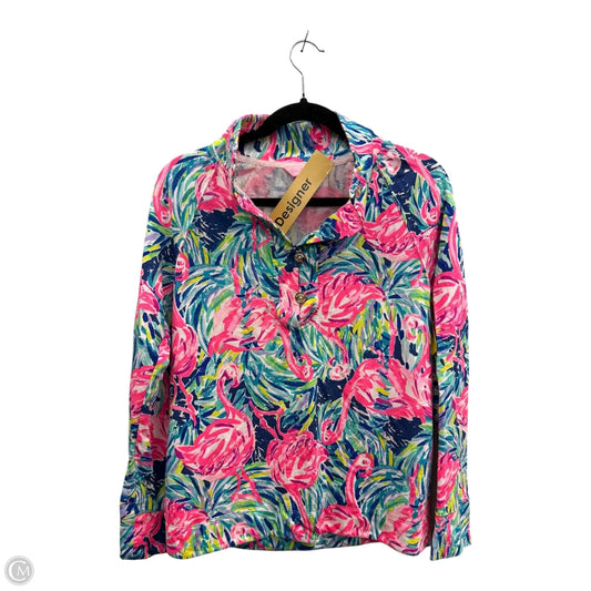 Sweatshirt Designer By Lilly Pulitzer In Blue & Pink, Size: S