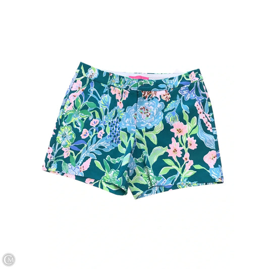 Shorts Designer By Lilly Pulitzer In Green & Pink, Size: 4