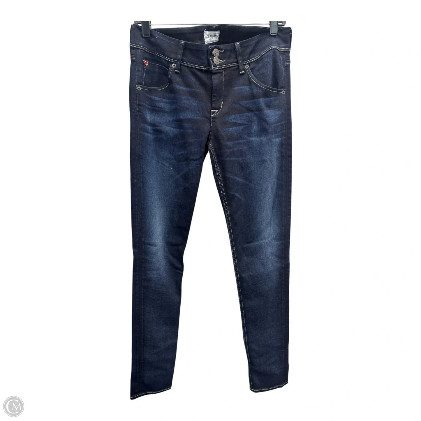 Jeans Straight By Hudson In Blue Denim, Size: 8