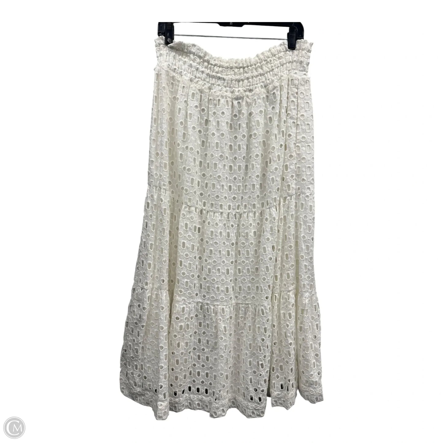 Skirt Maxi By Anthropologie In White, Size: L