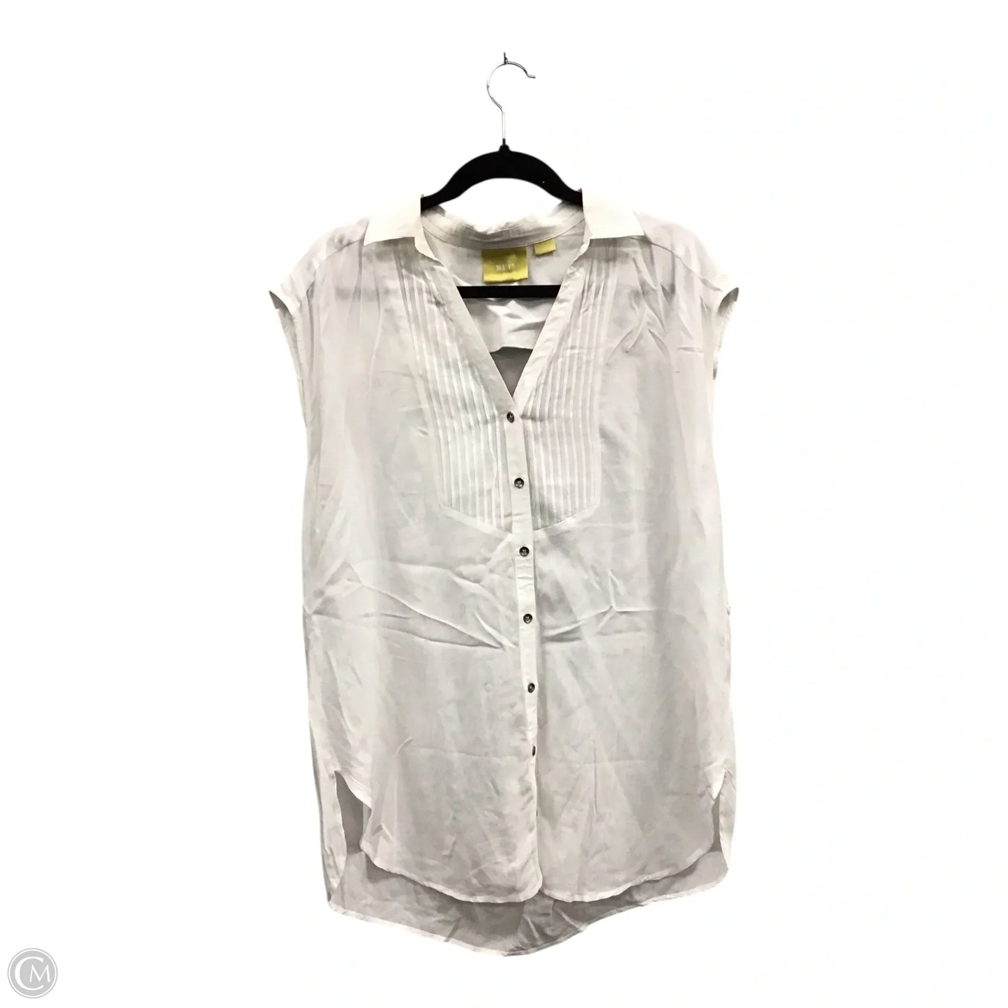 Top Sleeveless By Maeve In White, Size: 12