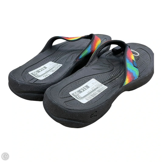 Sandals Flip Flops By Keen In Rainbow Print, Size: 11