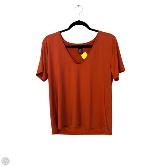 Top Short Sleeve By Express In Orange, Size: M