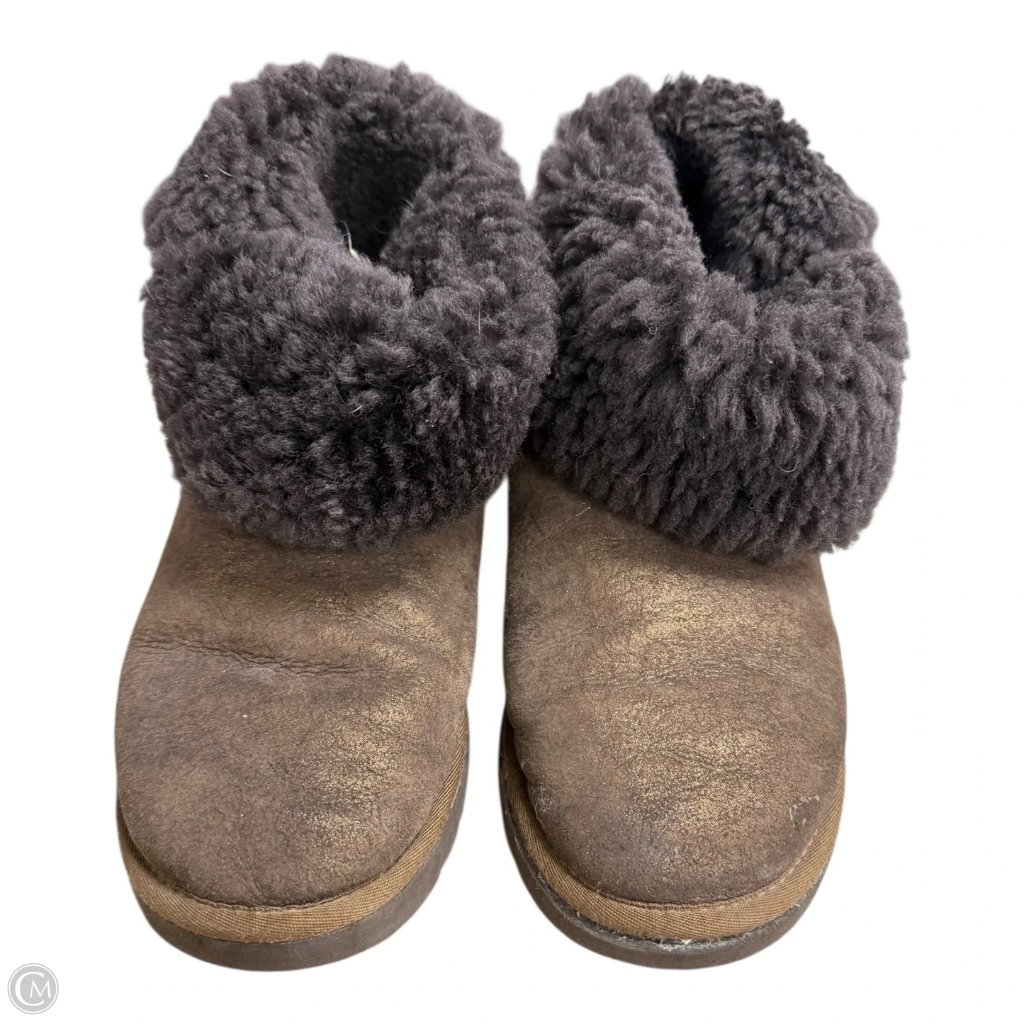 Boots Designer By Ugg In Brown, Size: 8