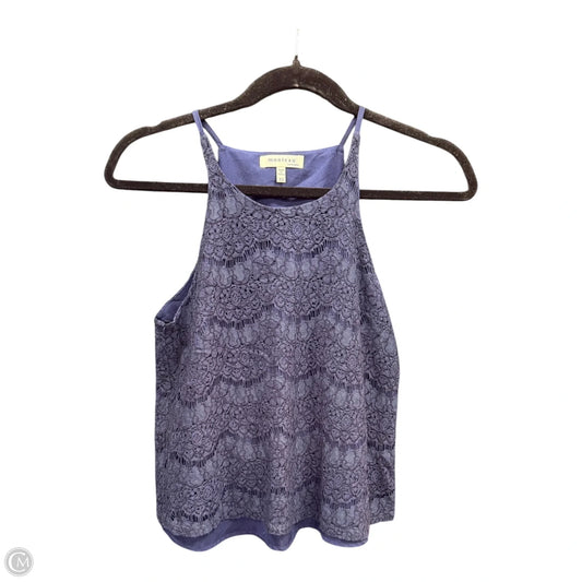 Blouse Sleeveless By Monteau In Blue, Size: Xs