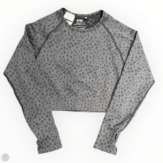Athletic Top Long Sleeve Crewneck By Clothes Mentor In Grey, Size: L