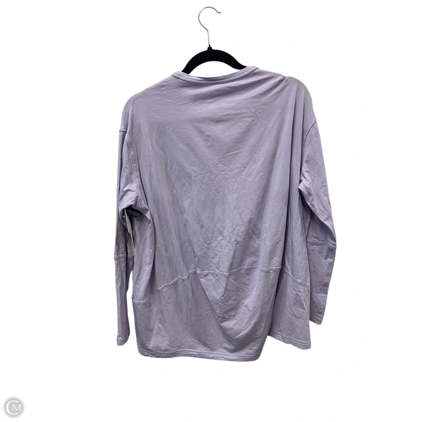 Athletic Top Long Sleeve Crewneck By Lululemon In Purple, Size: 10