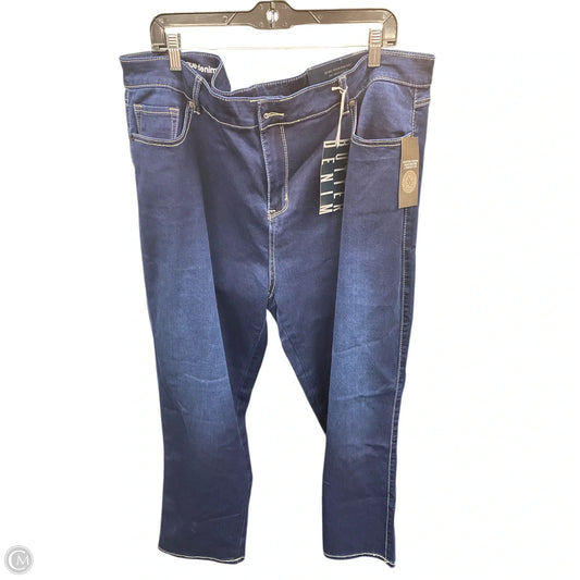 Jeans Straight By Avenue In Blue Denim, Size: 3x