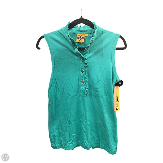 Top Sleeveless Designer By Tory Burch In Green, Size: S